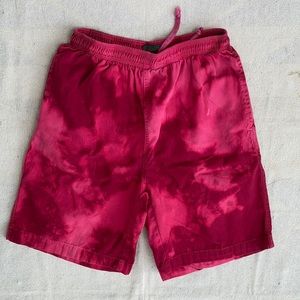 Vintage 90’s Upcycled tie dye drawstring Shorts w/ pockets